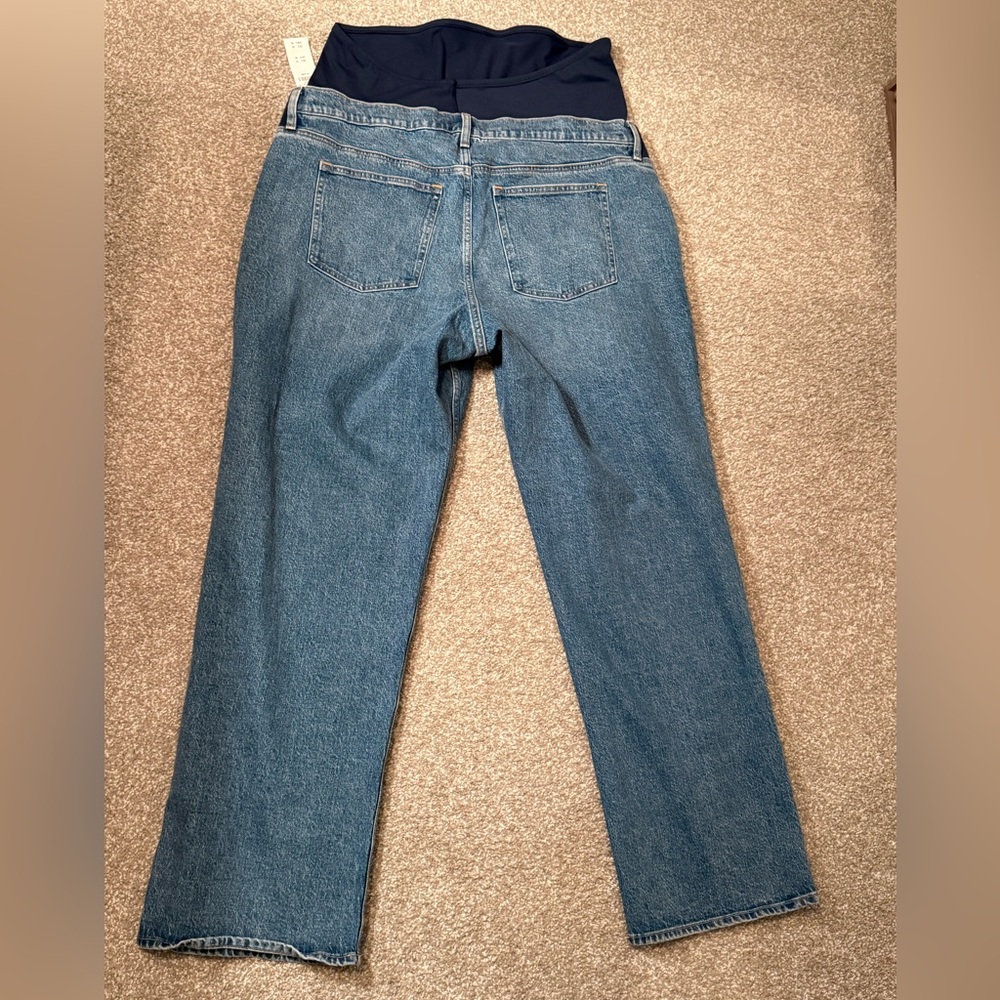 Maternity Baggy Blue Jeans – 34 Long (NWT) - Picture 3 of 3